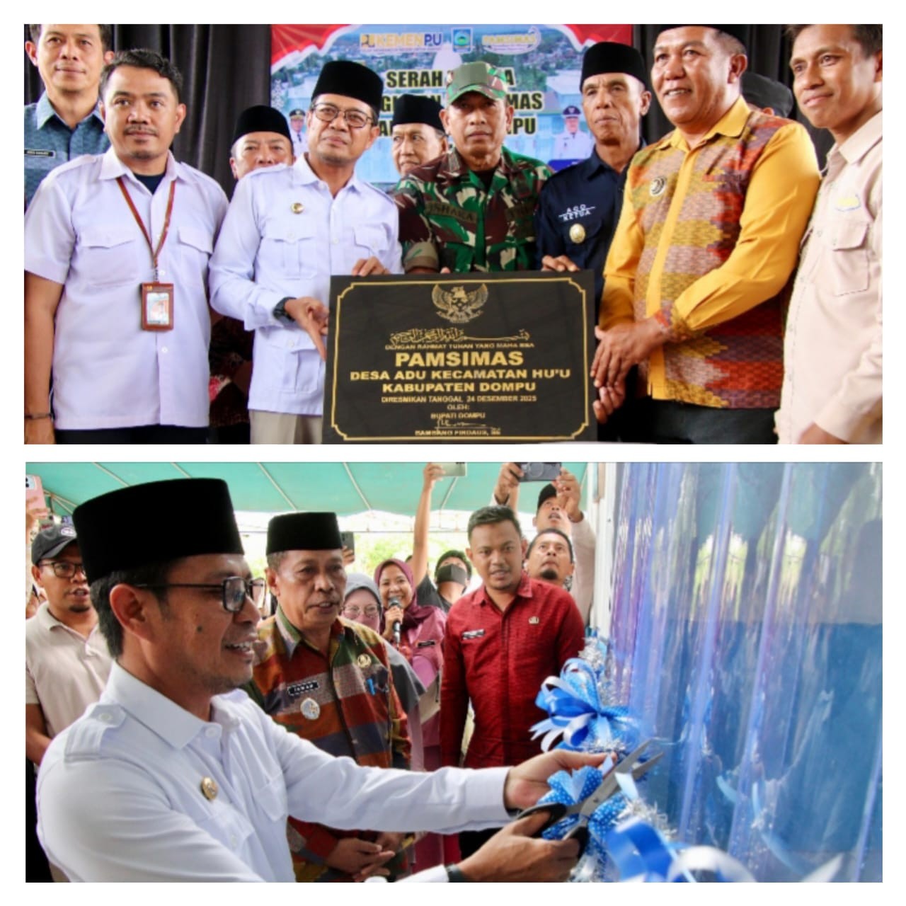 Bupati  Dompu Hadiri  Dua Kegiatan Strategis  Desa di Kecamatan Huu