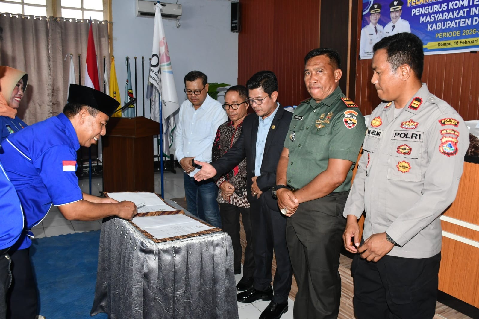 Hadiri Pelantikan Pengurus KORMI 2026-2031, Bupati Dompu Gemakan Yel-Yel Dompu Maju