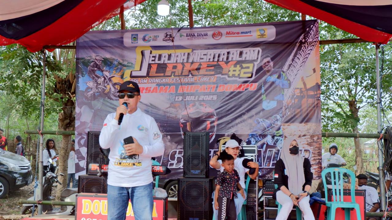 Wakili Bupati Dompu, Sekda Lepas Peserta Trabas di Hari Kedua Festival Lakey