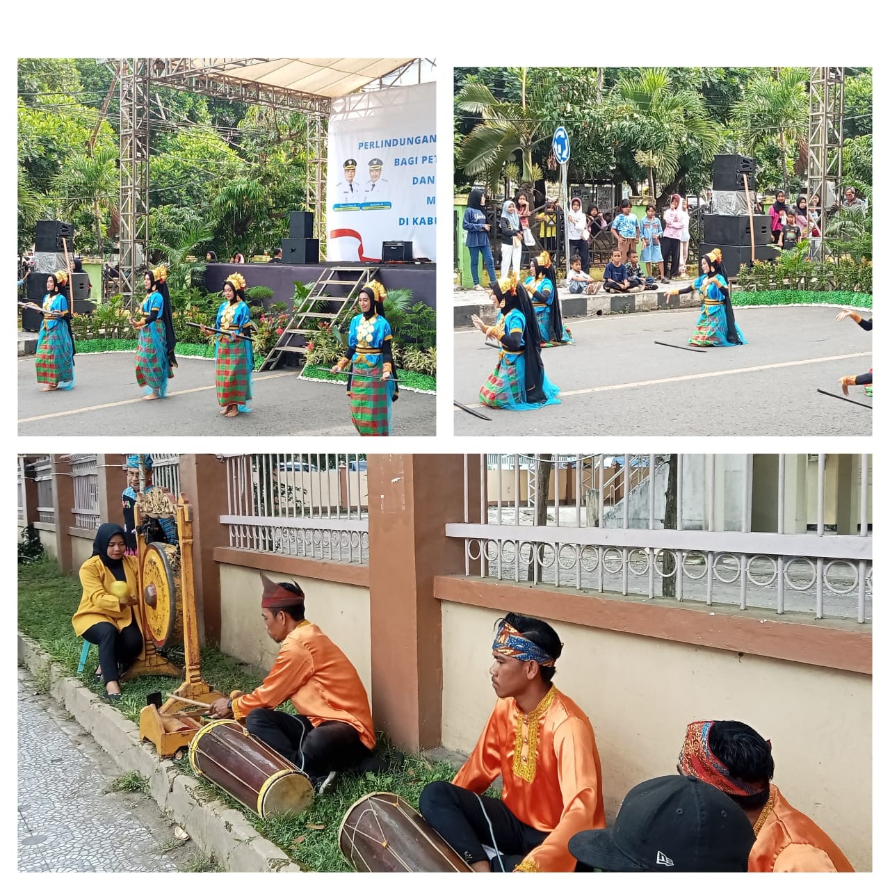 Tarian Muna Ra Medi, Iringi Bupati Dompu Dalam Penyerahan Kartu BPJS Pekerja Rentan