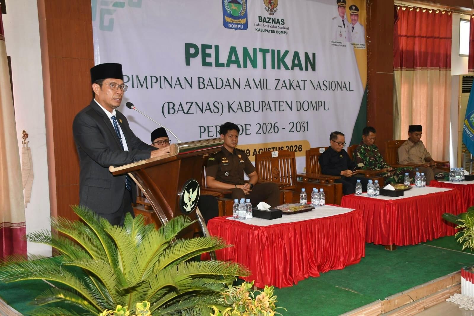 Bupati Dompu Resmi Lantik dan Ambil Sumpah Pimpinan Baznas  Periode 2026-2031