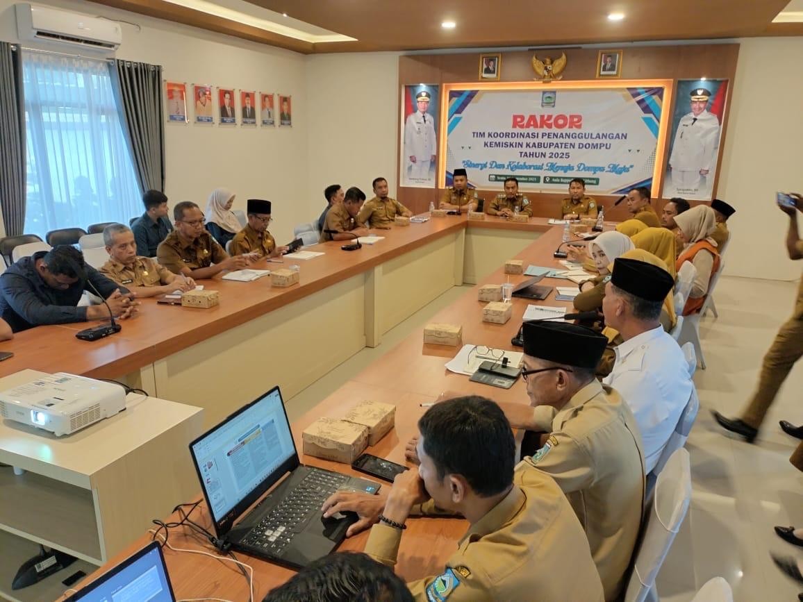 Wabup Dompu Pimpin Rakor Penanggulangan Kemiskinan