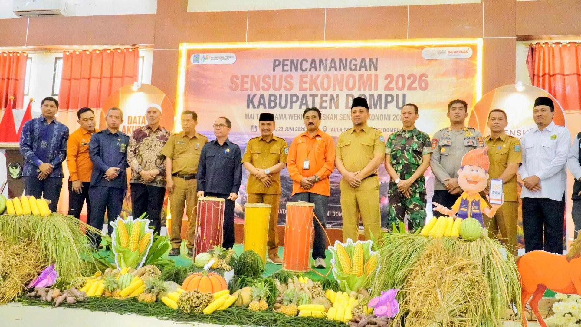 Canangkan Sensus Ekonomi 2026 ,  Wabup : Data Berkualitas, Wujudkan Dompu Maju