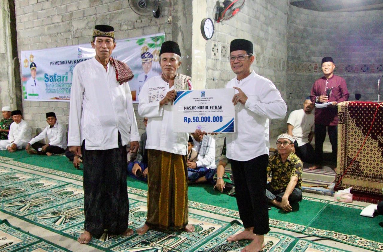 Safari Ramadhan Hari ke-16, Bupati Dompu Kunjungi Desa Sori Tatanga Kecamatan Pekat.