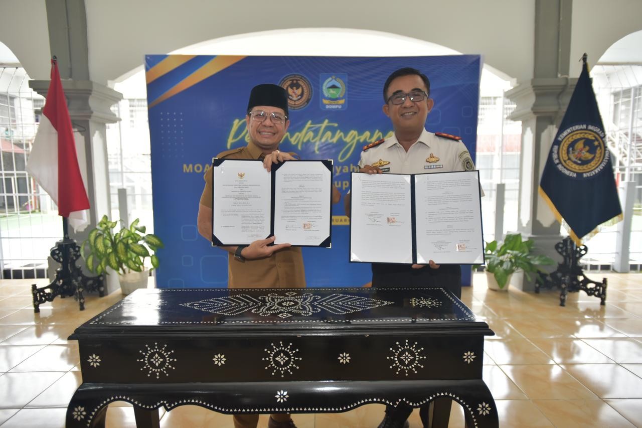 Pemkab Dompu dan Kanwil Ditjenpas NTB Teken MoA Pembinaan Warga Binaan dan Pinjam Pakai Aset Daerah