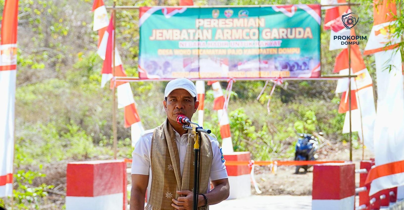 Resmikan Jembatan Armco Garuda, Bupati Dompu Puji Kinerja Jajaran Kodim 1614/Dompu