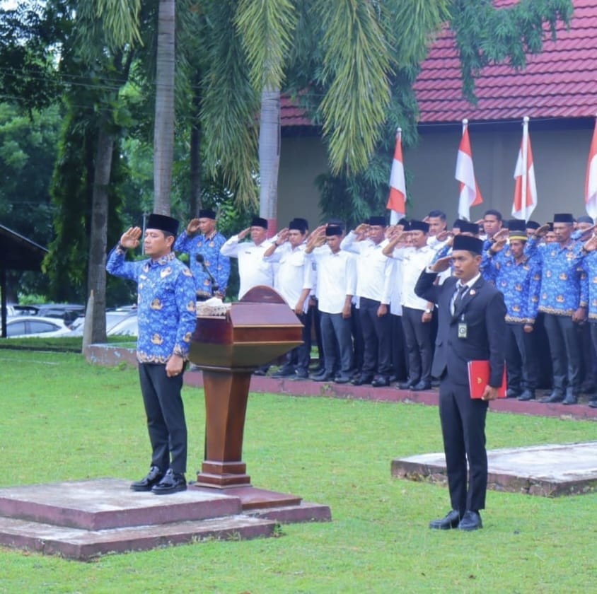 Jadi Irup Peringatan Hari Bhakti Dinas PU ke 80, Bupati Dompu Bacakan Amanat Menteri PU 