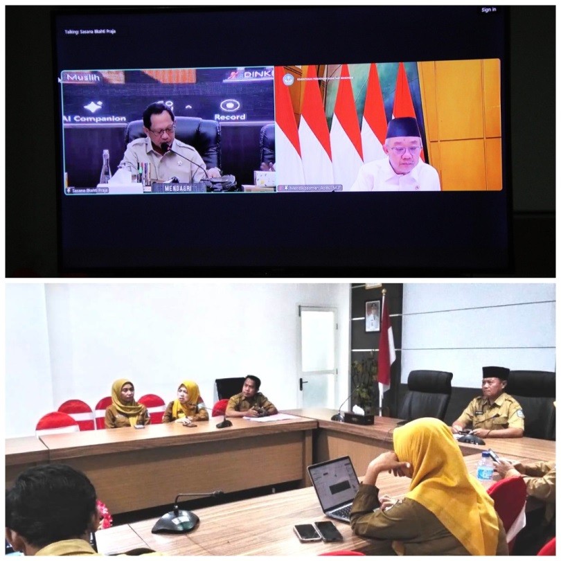 Sekda Dompu  Ikuti Rakor Program MBG dan Percepatan Penuntasan TBC bersama Kemendagri 