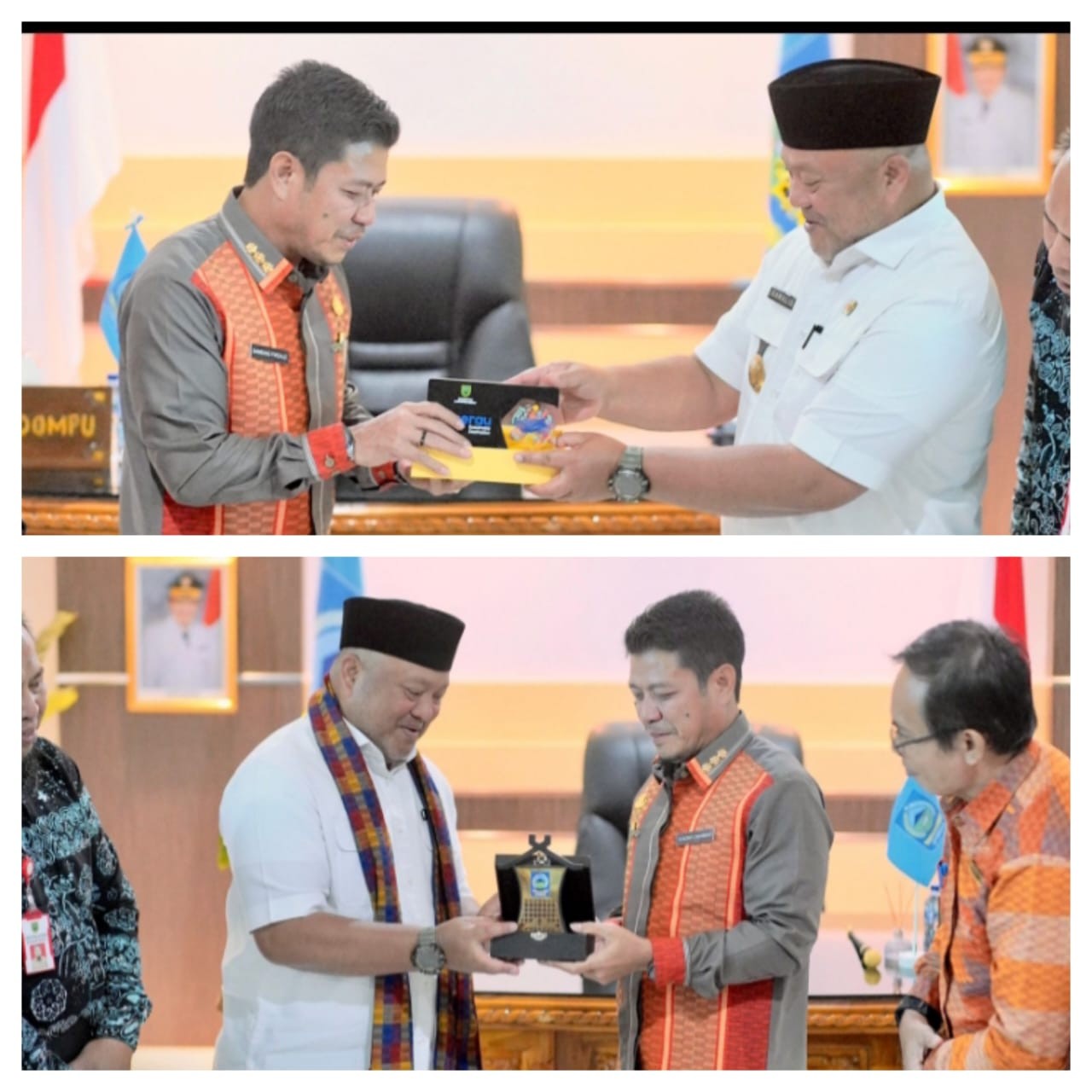 BUPATI DOMPU TERIMA KUNKER WAKIL BUPATI BERAU KALIMANTAN TIMUR