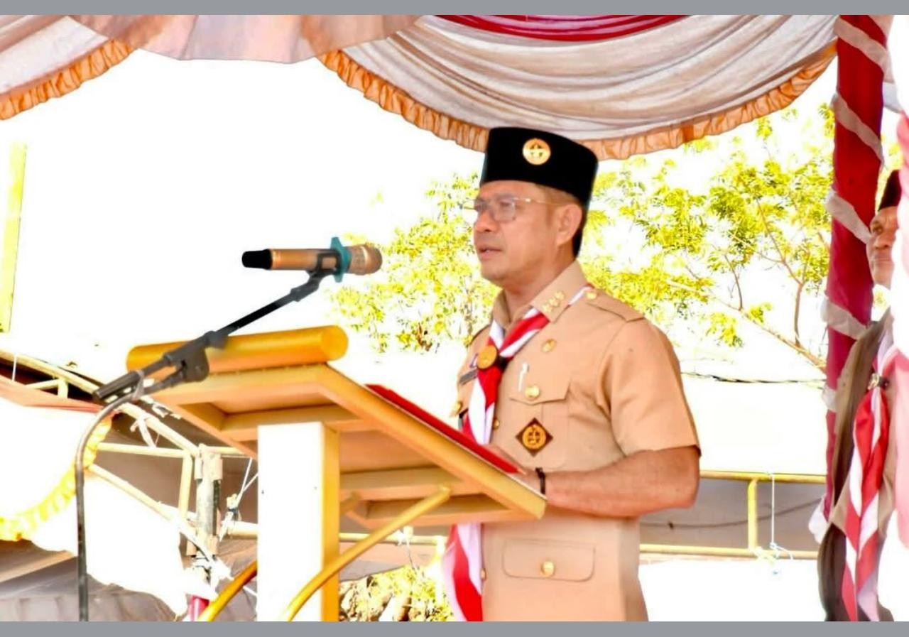 Apel Besar Hari Pramuka ke-65, Bupati Dompu Ajak Kader Pramuka Jadi Generasi Tangguh dan Berkarakter