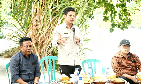 Bupati Dompu Tinjau Lokasi Pembangunan KNMP di Pelabuhan Beranti  Desa Nangamiro