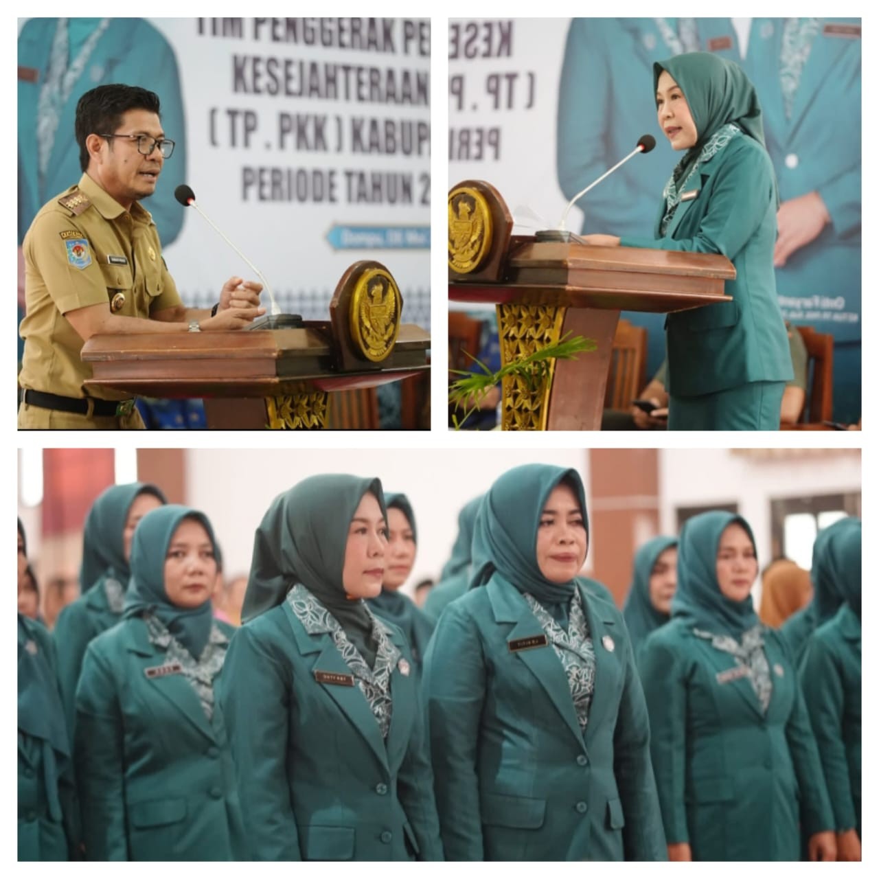 Kukuhkan Ketua dan Lantik Pengurus PKK, Bupati Berharap PKK Jadi Mitra Wujudkan Dompu Maju