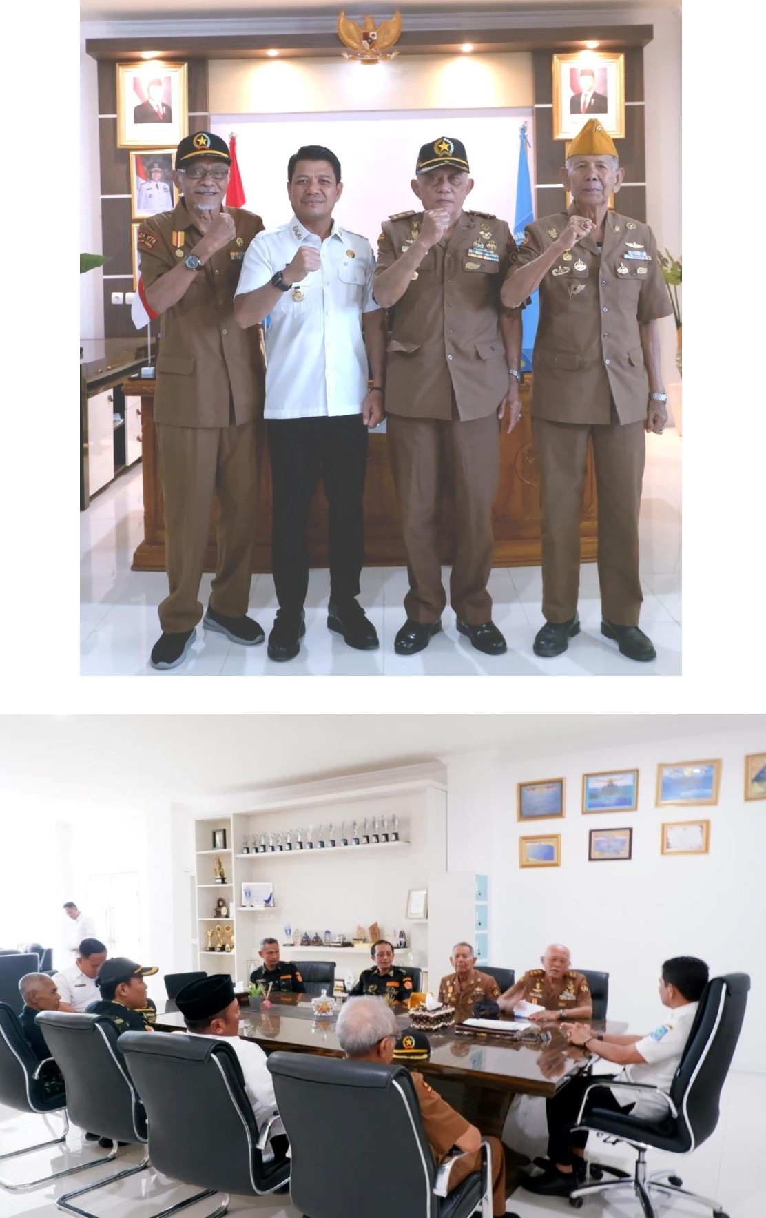 Bupati Dompu, Bambang Firdaus Sambut Kehadiran Para Veteran Dengan Penuh Kehangatan