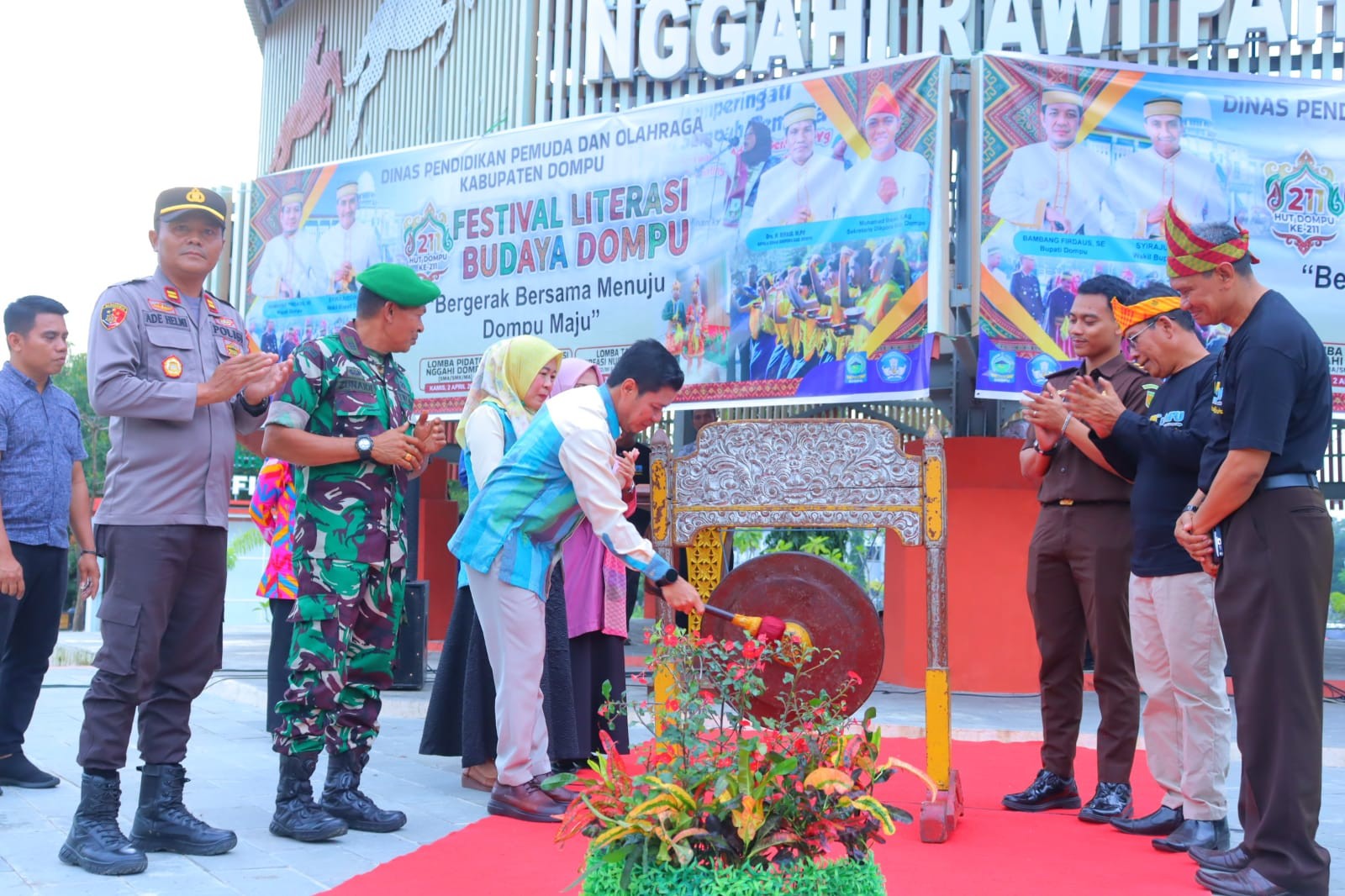 Festival Literasi Budaya Dompu, Bupati : Pentas Seni, Ajang Memperkuat Nilai Kearifan Lokal