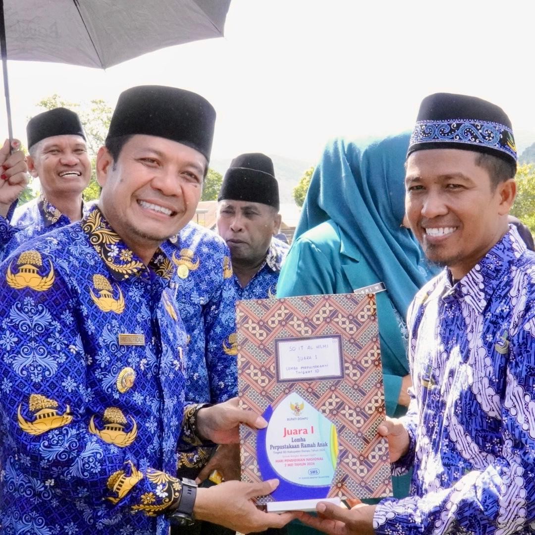 Momentum Hardiknas Bupati Dompu Laporkan Progres Dunia Pendidikan 