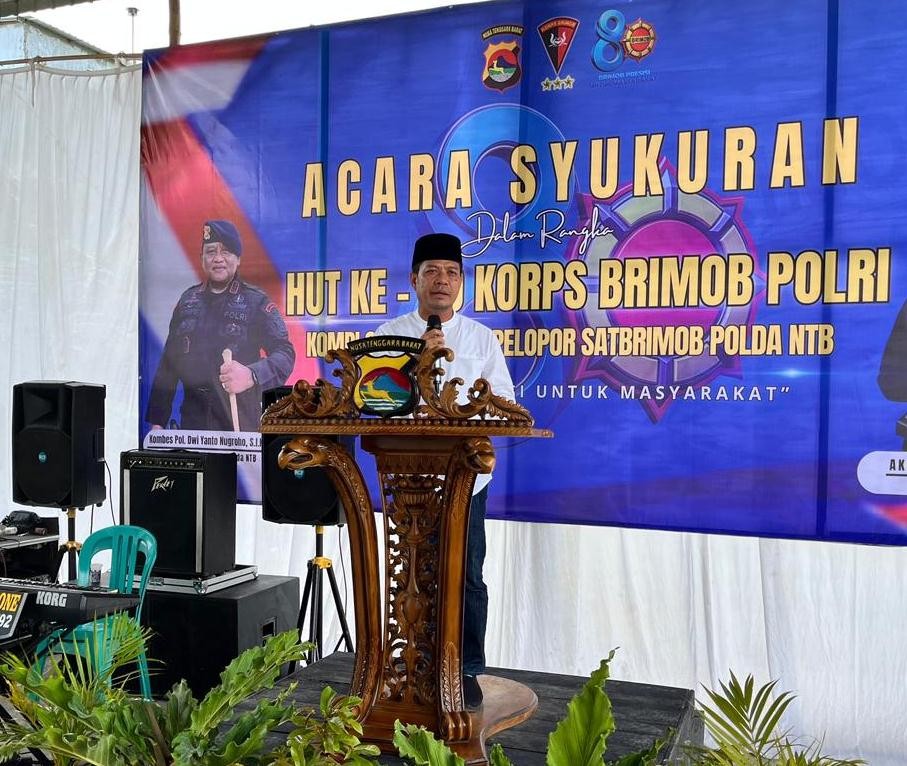 Apresiasi Bupati Dompu Pada Hari Jadi Brimob Ke-80