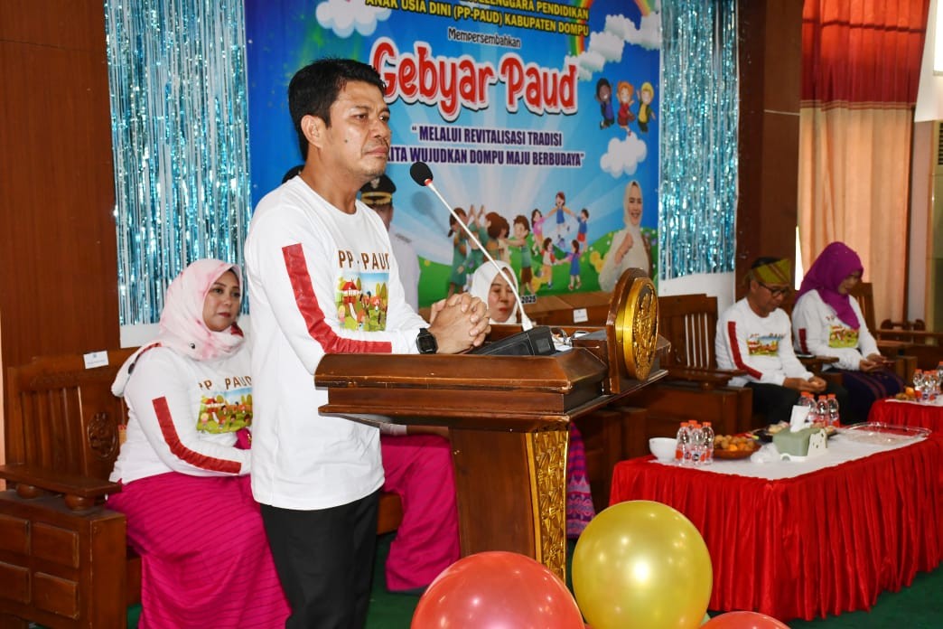 Gebyar Paud Tingkat Kabupaten Dompu, Bupati : Mari Asah Kreativitas Anak Sejak Dini