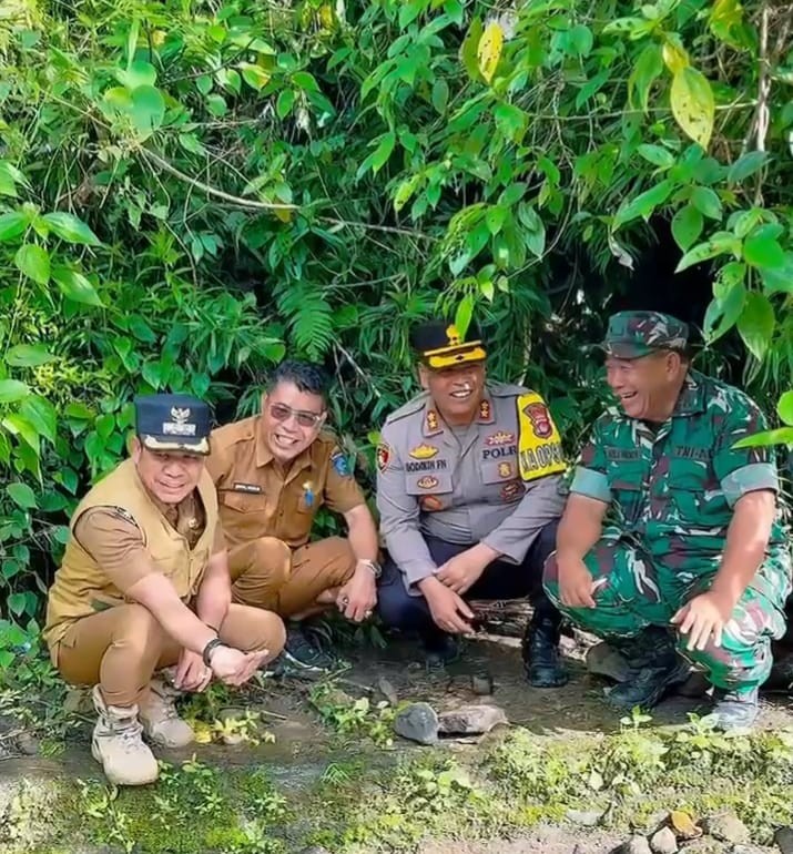 Bupati Dompu Bersama Forkopimda Pantau Mata Air di Pegunungan Desa Saneo