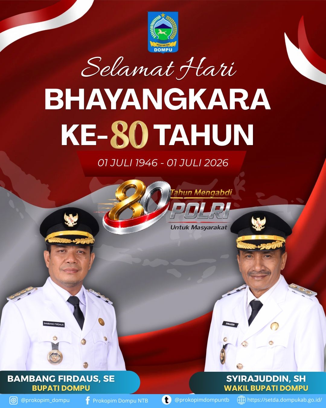 Selamat Hari Bhayangkara Ke - 80 Tahun 2026