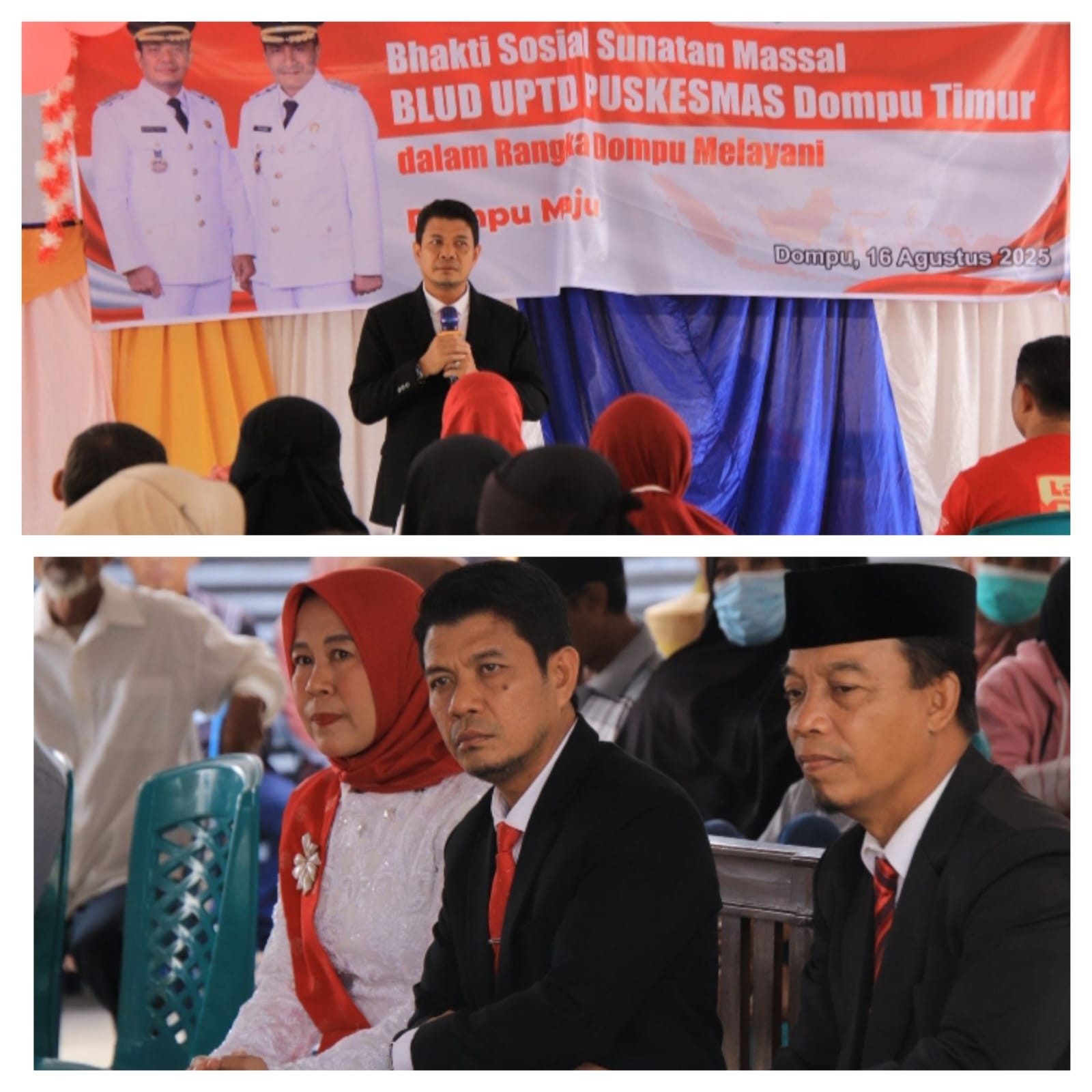Dampingi Bupati Dompu, Ketua TP. PKK Hadiri Acara Dompu Melayani di Desa Oo