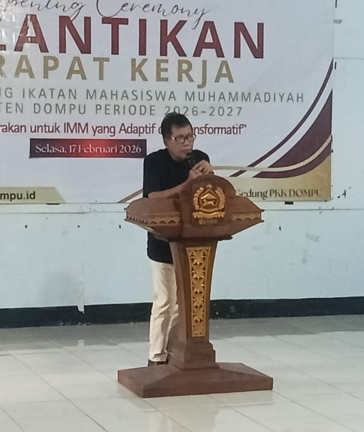 Pelantikan dan Pengukuhan Pengurus IMM 2026-2027, Bupati Dompu : Pengurus Baru Bisa Emban Amanah