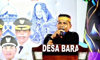 Bupati Dompu diwakili oleh Asisten  Pemkesra  Menghadiri Malam Puncak Perayaan HUT Desa Bara ke-55 