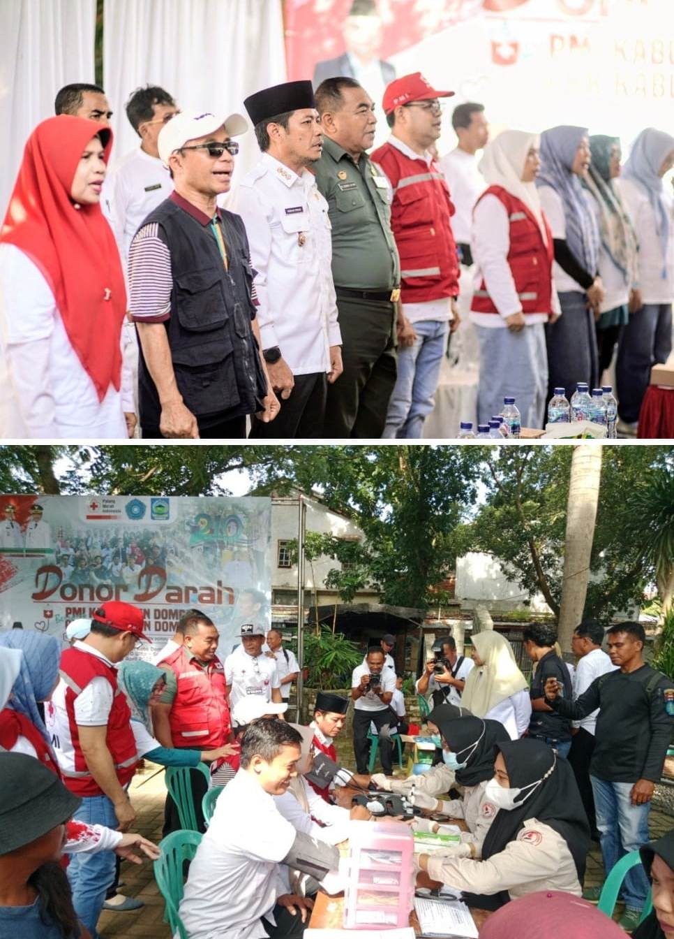Aksi Donor Darah PMI bersama PKK,  Bupati Dompu Ajak Semua Elemen Peduli Sesama  