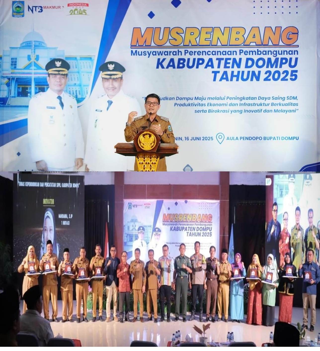 Buka Secara Resmi Musrembang RPJMD 2025-2029, Bupati Dompu Sampaikan Point Penting Ini