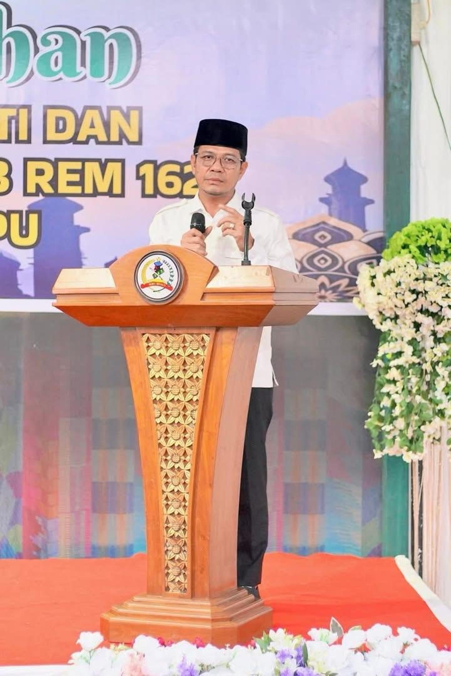 Bupati Dompu Hadiri Safari Ramadan Danrem 162/Wira Bhakti di Kodim 1614/Dompu