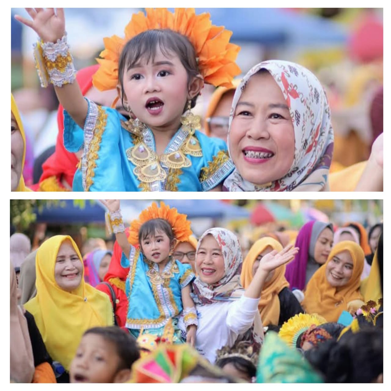 Momentum Carnaval, Bunda PAUD Berbagi Kebahagiaan Bersama Anak Dompu