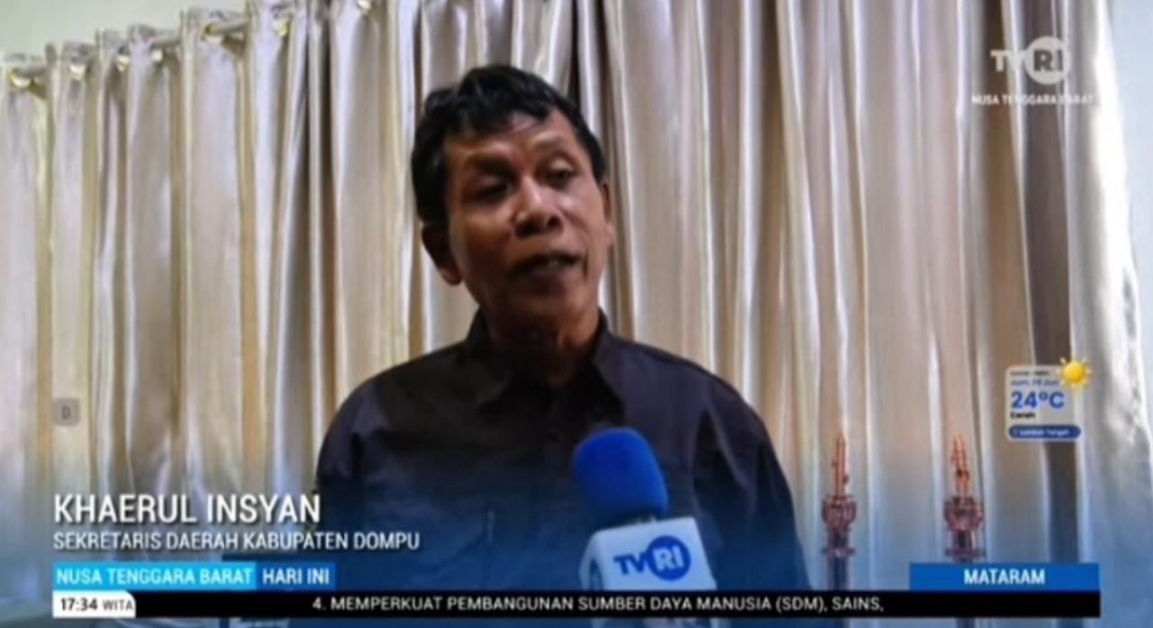 Perkuat Kerjasama Penyebaran Informasi Publik, Plh. Sekda Dompu Sambangi TVRI NTB