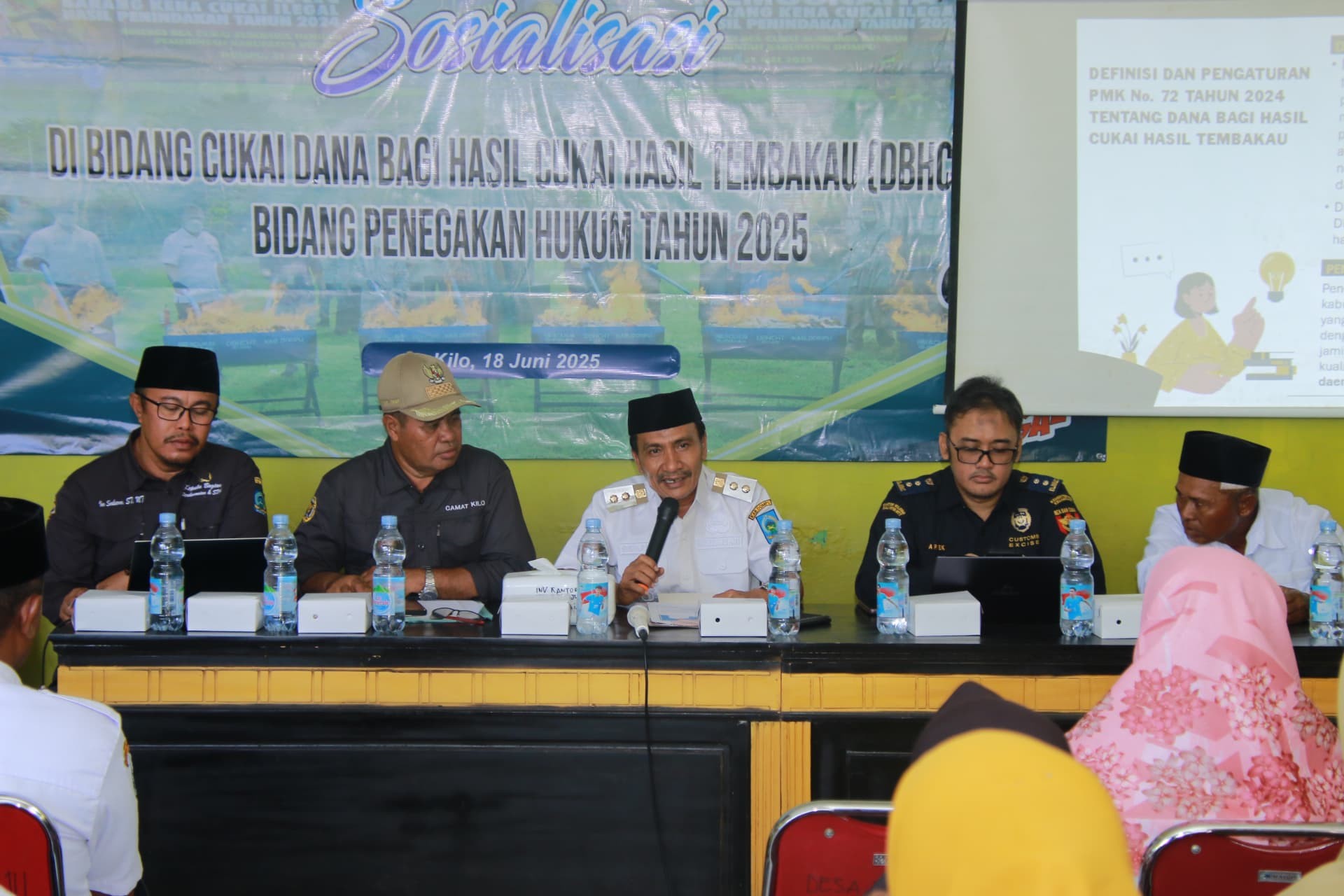 Buka Sosialisasi DBH-CHT, Wakil Bupati Ajak Masyarakat Gempur Rokok Ilegal