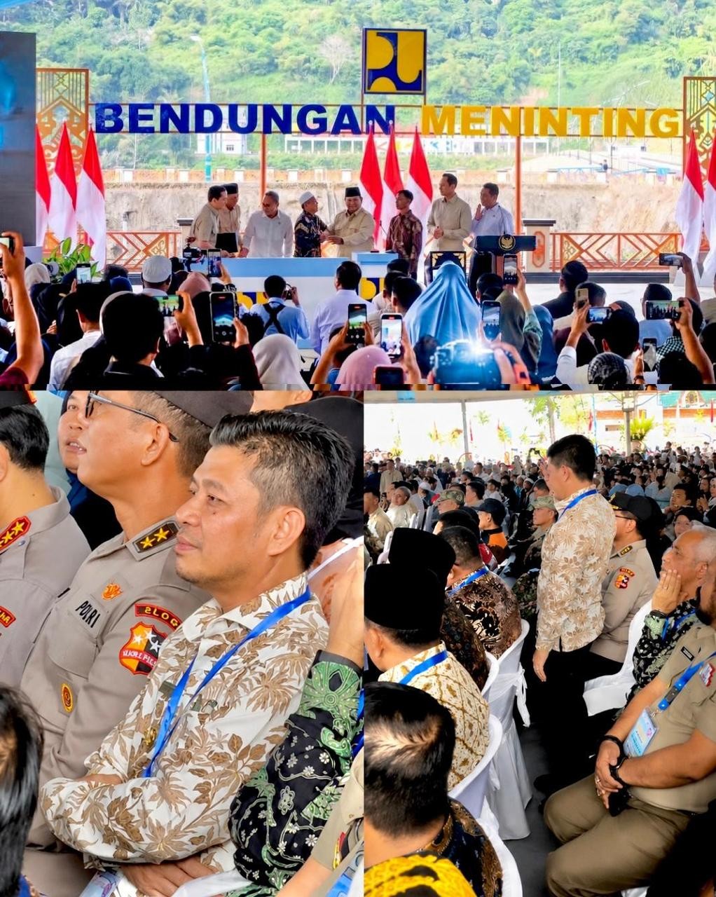 Bupati Dompu Menghadiri Peresmian Bendungan Meninting Oleh Presiden Prabowo Subianto
