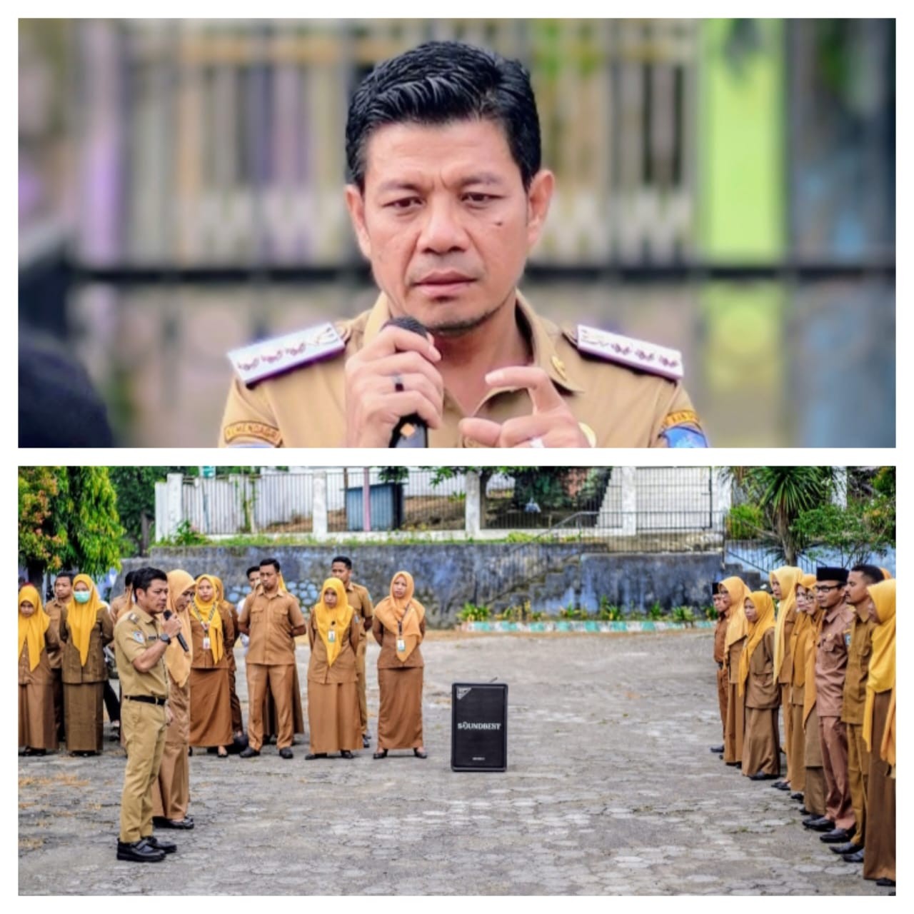 SIDAK DI DIKES, BUPATI : KALAU TIDAK MASUK TANPA KETERANGAN SAYA SELESAIKAN