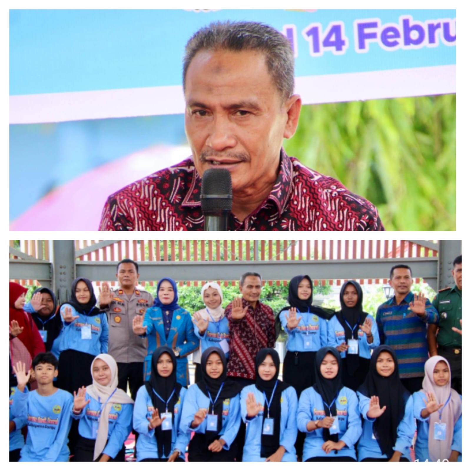 Wakil Bupati Dompu Hadiri Pertemuan Forum Anak Daerah Yang Diinisiasi Dinas P3A