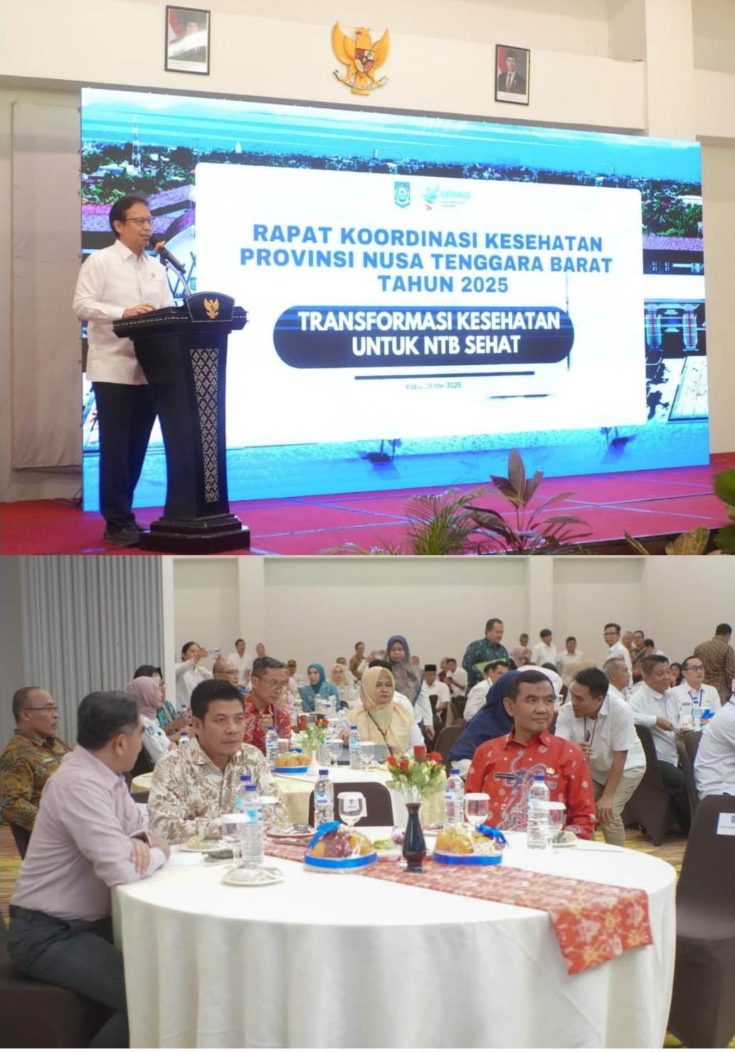 DISKUSI DENGAN MENTERI KESEHATAN, BUPATI PAPARKAN PROGRAM PENGEMBANGAN KESEHATAN DOMPU
